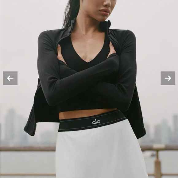 ALO Yoga Black and White Mini Skirt - Picture 3 of 5